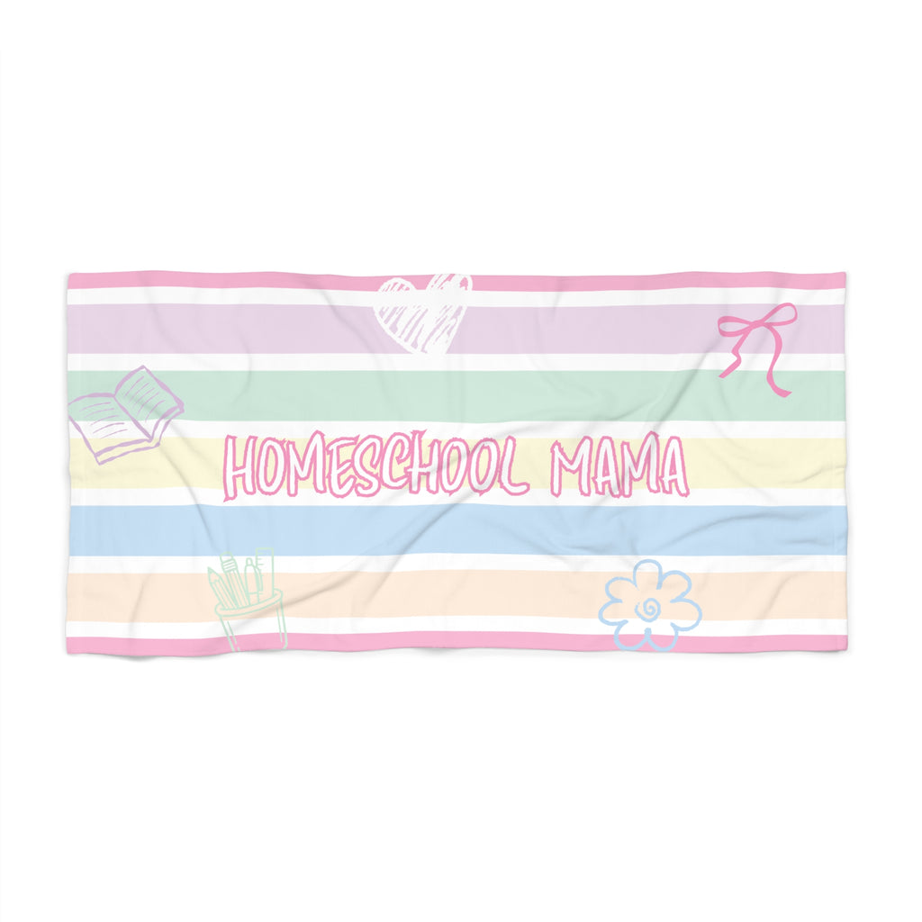"Homeschool Mama"Beach Towel