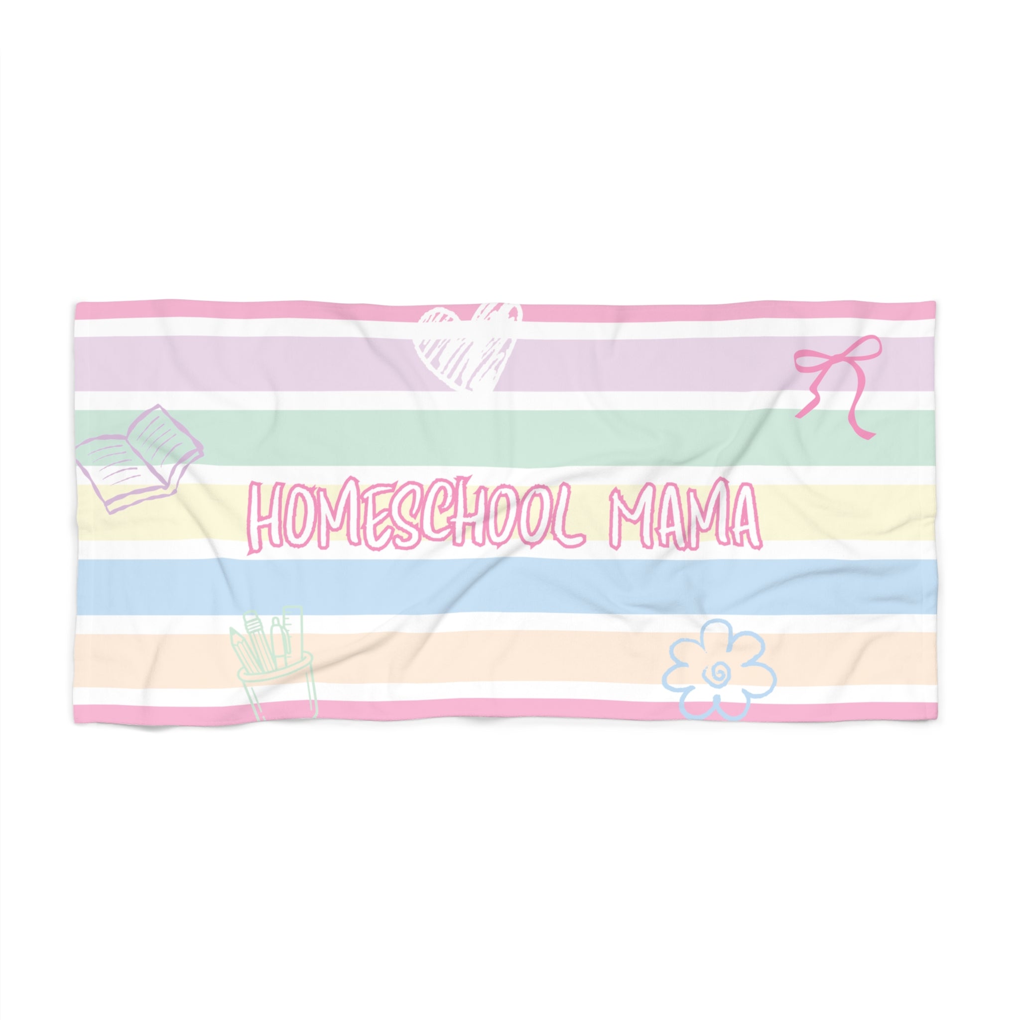 "Homeschool Mama"Beach Towel