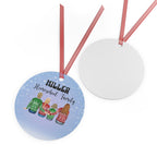 Personalized Homeschool Family Metal Ornament