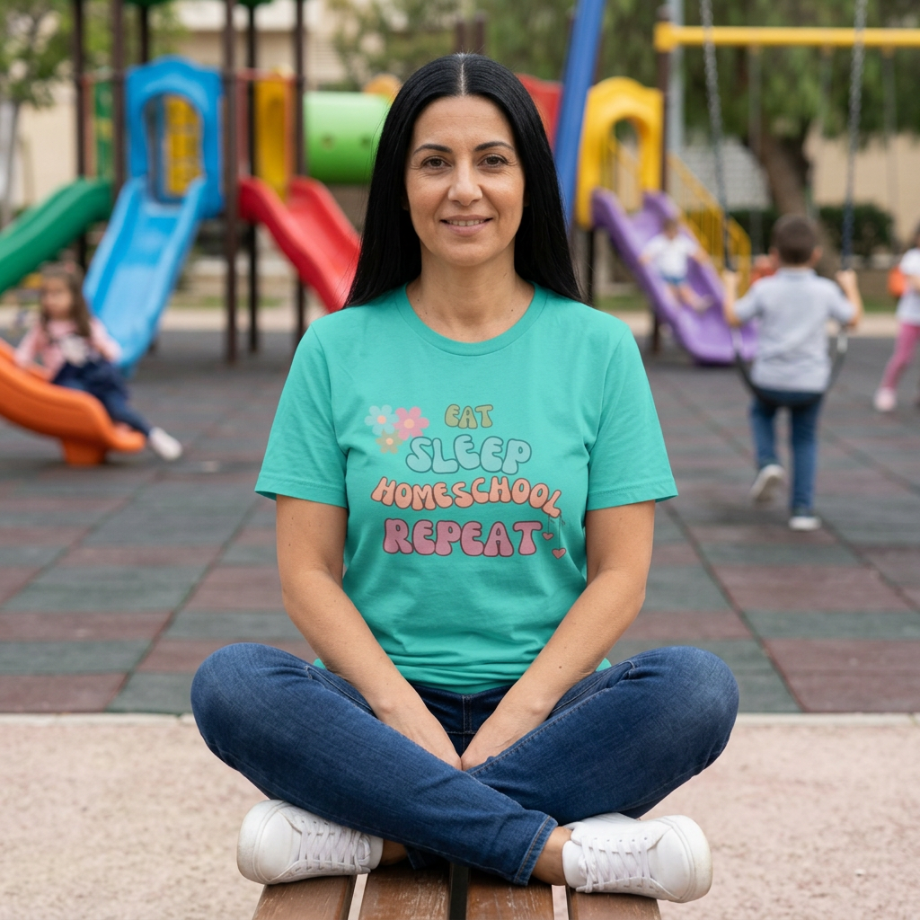 Eat Sleep Homeschool Repeat Shirt