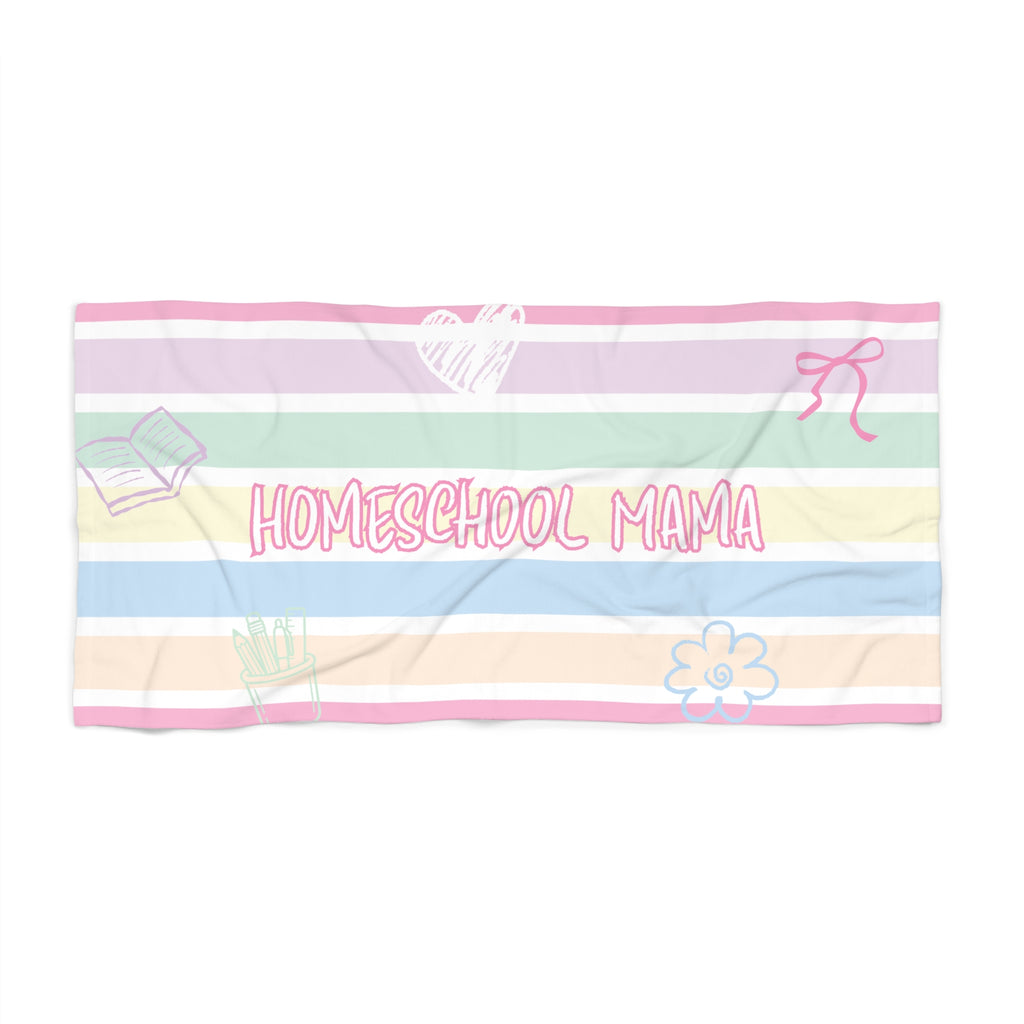 "Homeschool Mama"Beach Towel