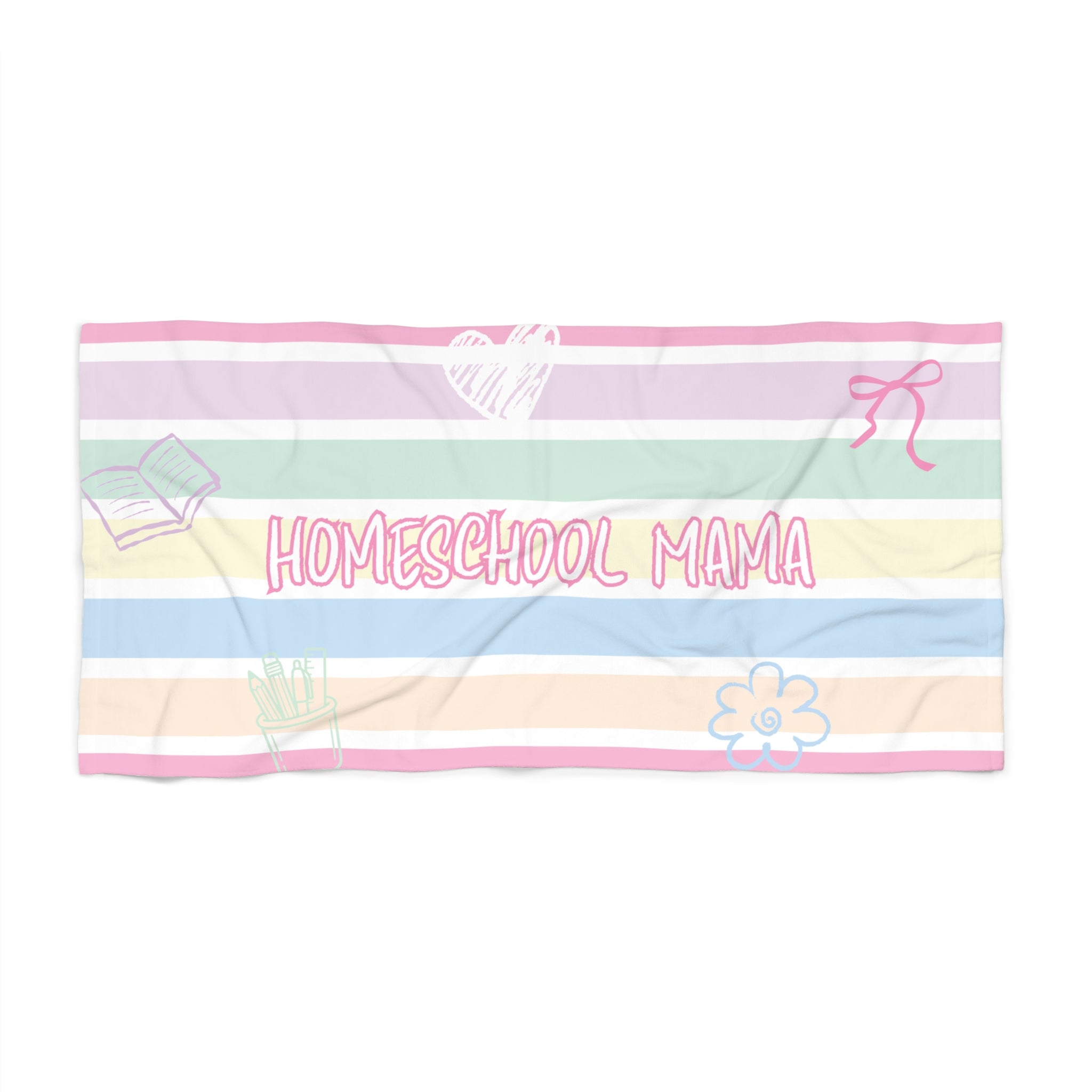 "Homeschool Mama"Beach Towel