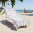 "Lessons from the Sea" Personalized Beach Towel