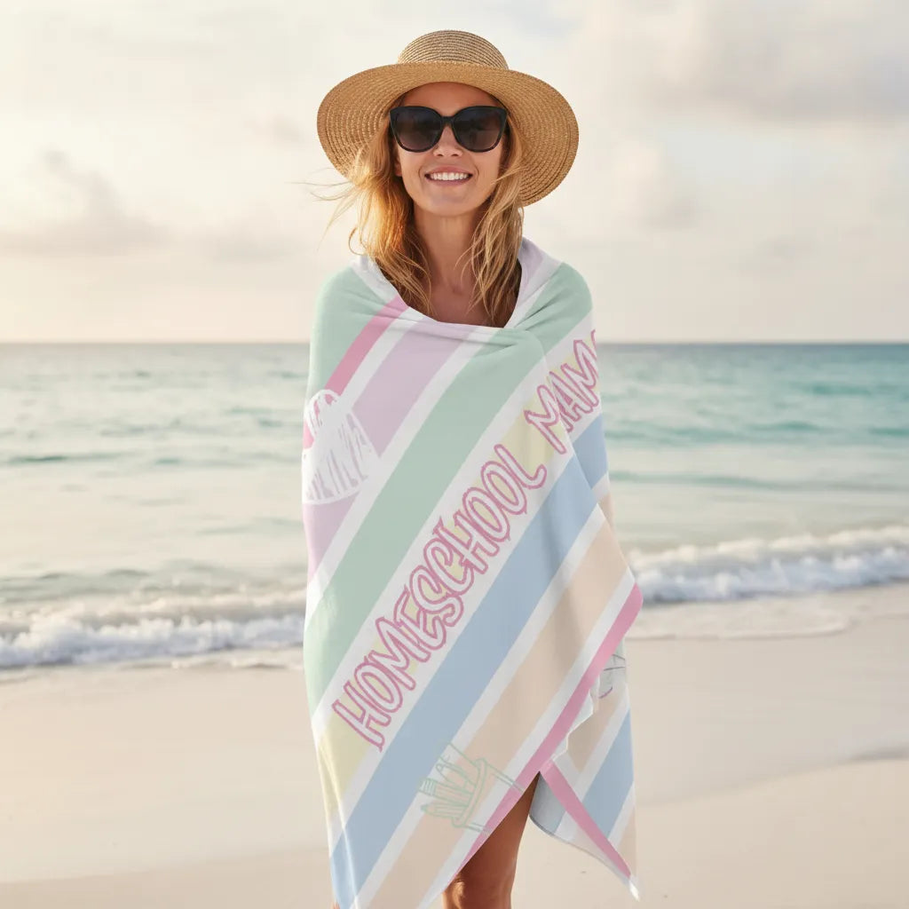 "Homeschool Mama"Beach Towel