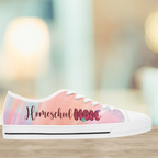 Women's Low Top Sneakers Homeschool Mom Multicolor