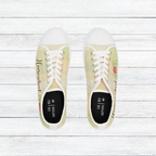 Women's Low Top Sneakers Homeschool Mom Light Green