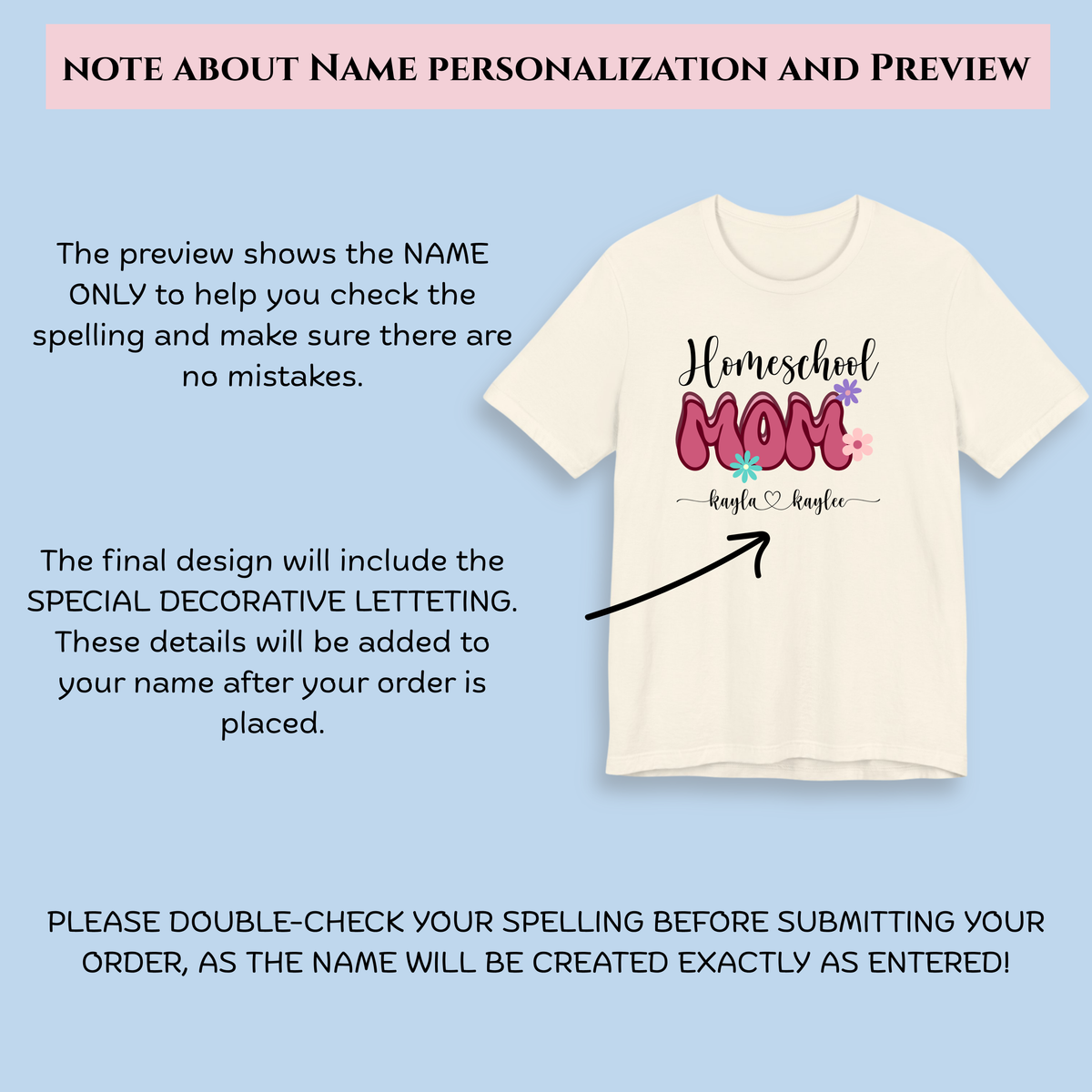 Homeschool Mom Personalized Shirt