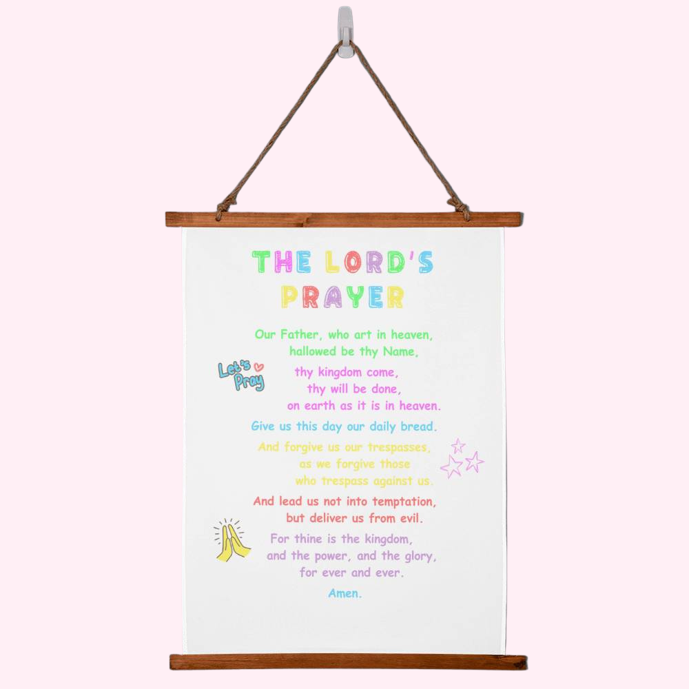 THE LORD'S PRAYER – Wood Framed Wall Tapestry
