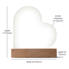 “The World's Best Homeschool Dad” Acrylic Heart Plaque Christmas Edition