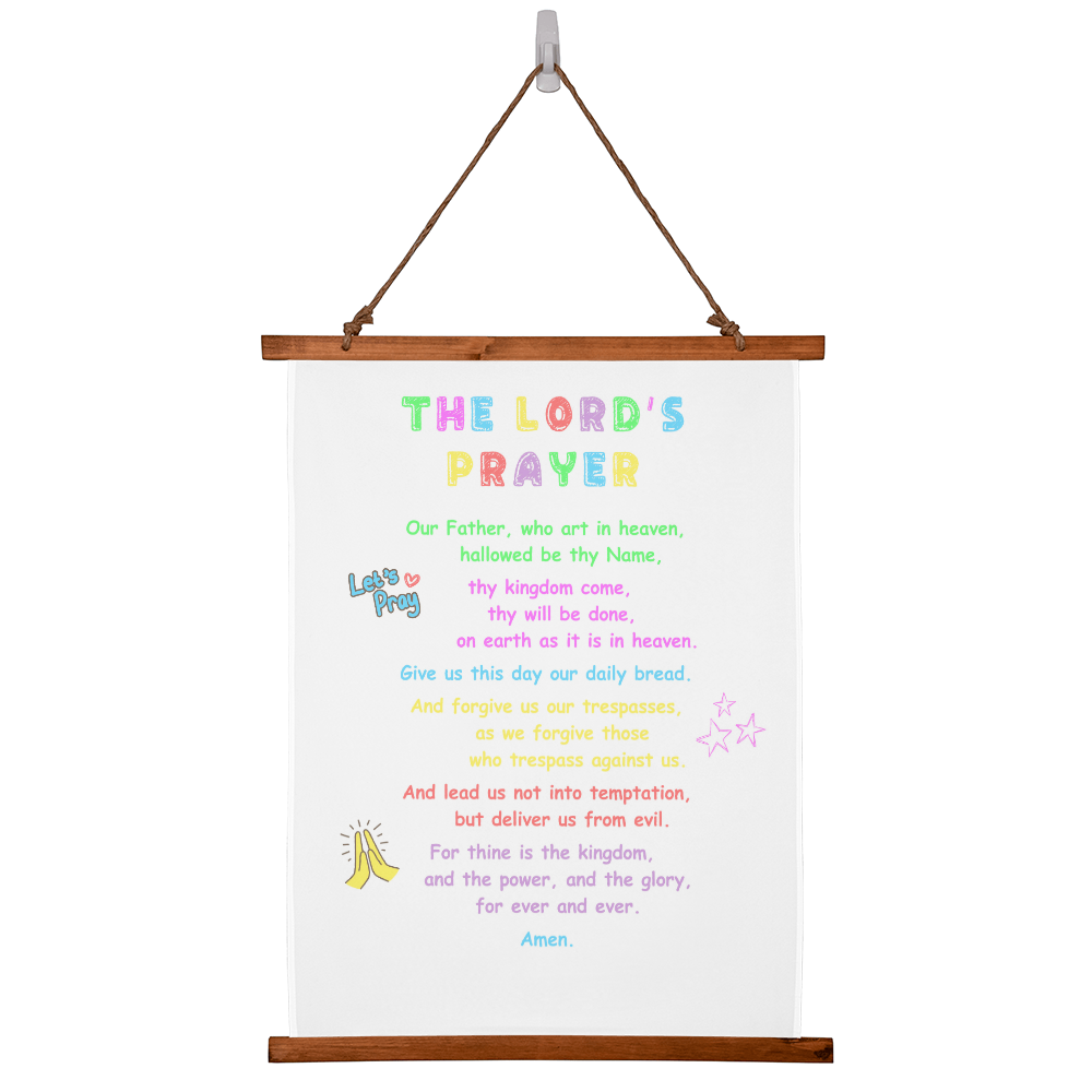THE LORD'S PRAYER – Wood Framed Wall Tapestry
